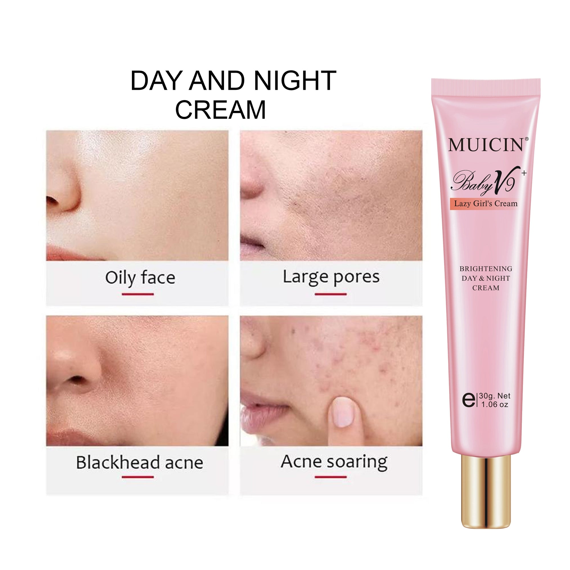 Buy  MUICIN - V9+ Lazy Girl Day & Night Skin Polish Cream Tube - 30g - at Best Price Online in Pakistan