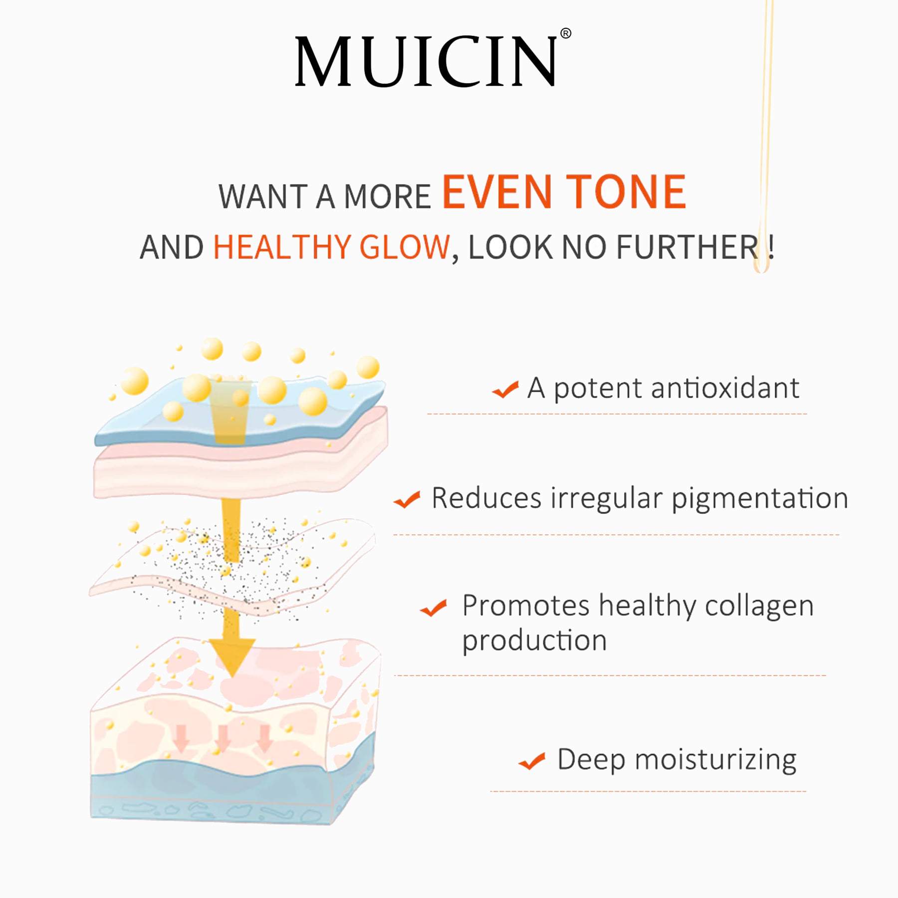 Buy  MUICIN - Anti Freckle Shrink Pores Serum 40ml - at Best Price Online in Pakistan