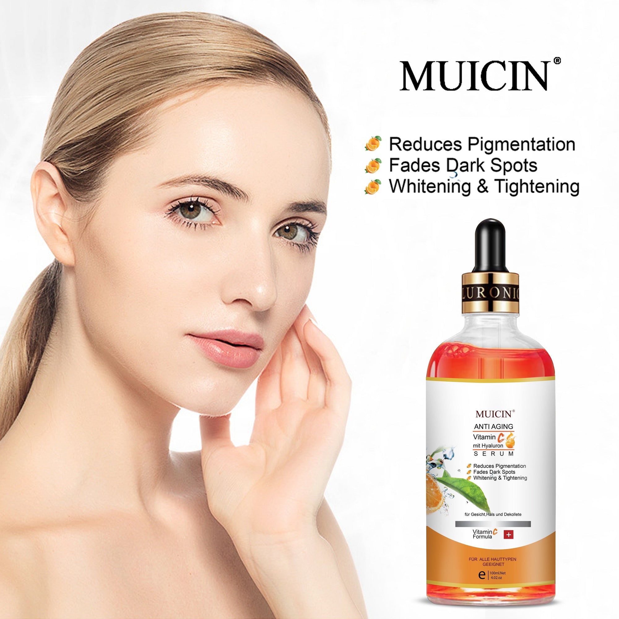 Buy  MUICIN - Vitamin C Anti Aging Mit Hyaluronic Face Serum - 100ml - at Best Price Online in Pakistan