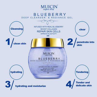 Buy  MUICIN - Blueberry Deep Cleanser & Radiance Gel - 150g - at Best Price Online in Pakistan