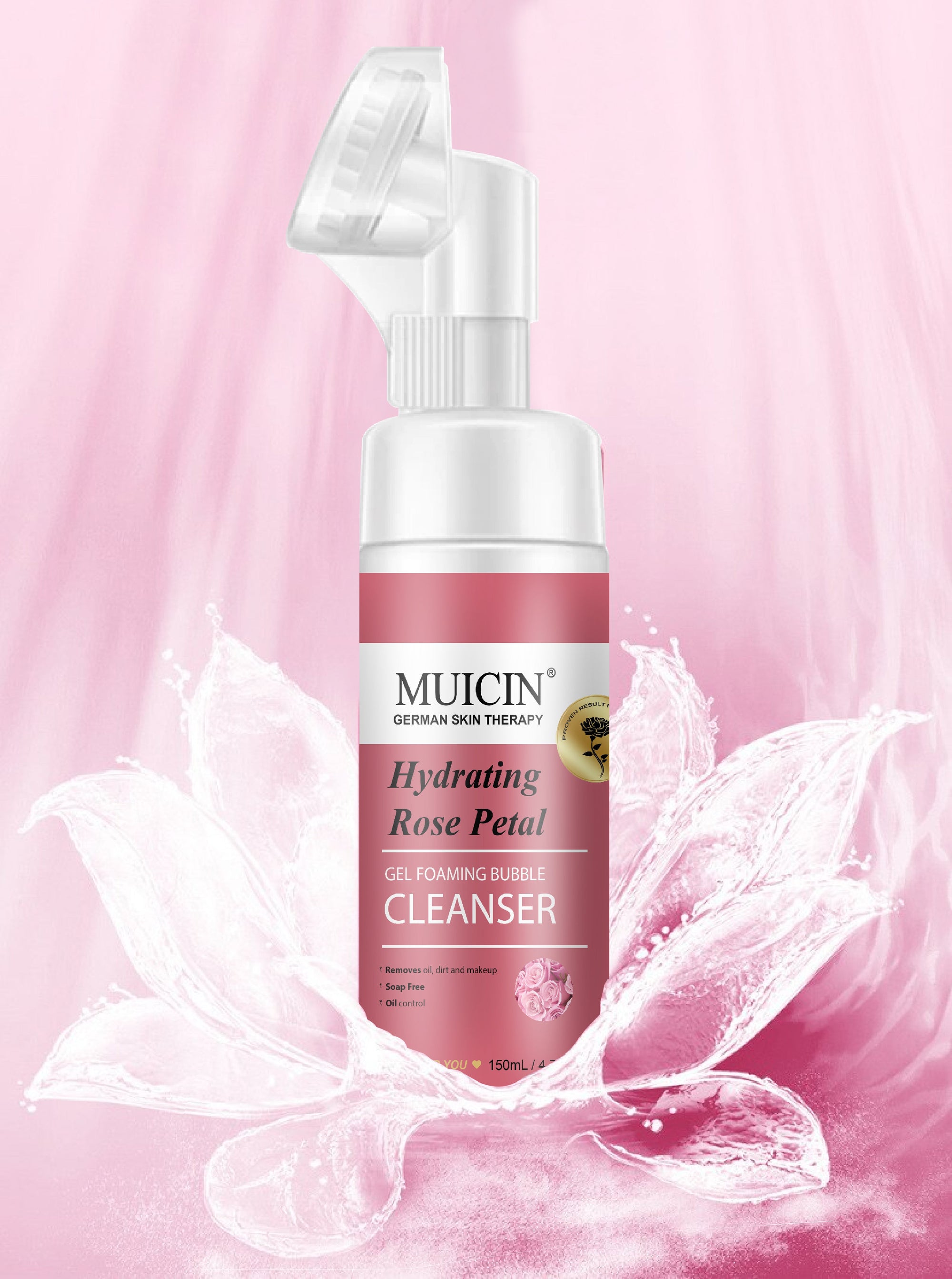 Buy  MUICIN - Rose Petal Gel Foaming Bubble Cleanser - 150ml - at Best Price Online in Pakistan