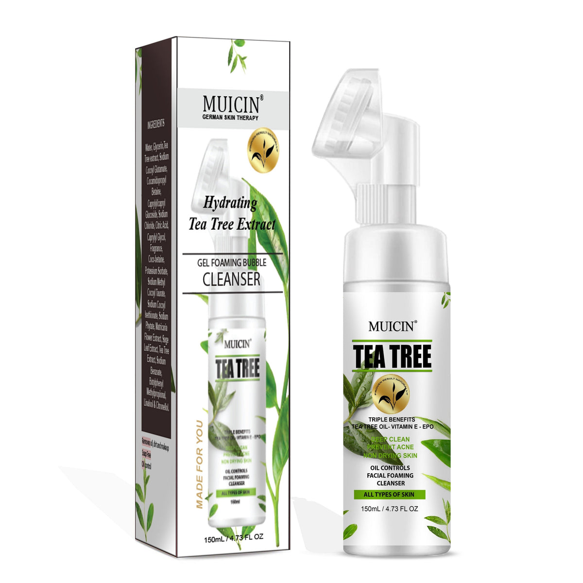 Buy  MUICIN - Tea Tree Bubble Foaming Facial Cleanser - 150ml - at Best Price Online in Pakistan