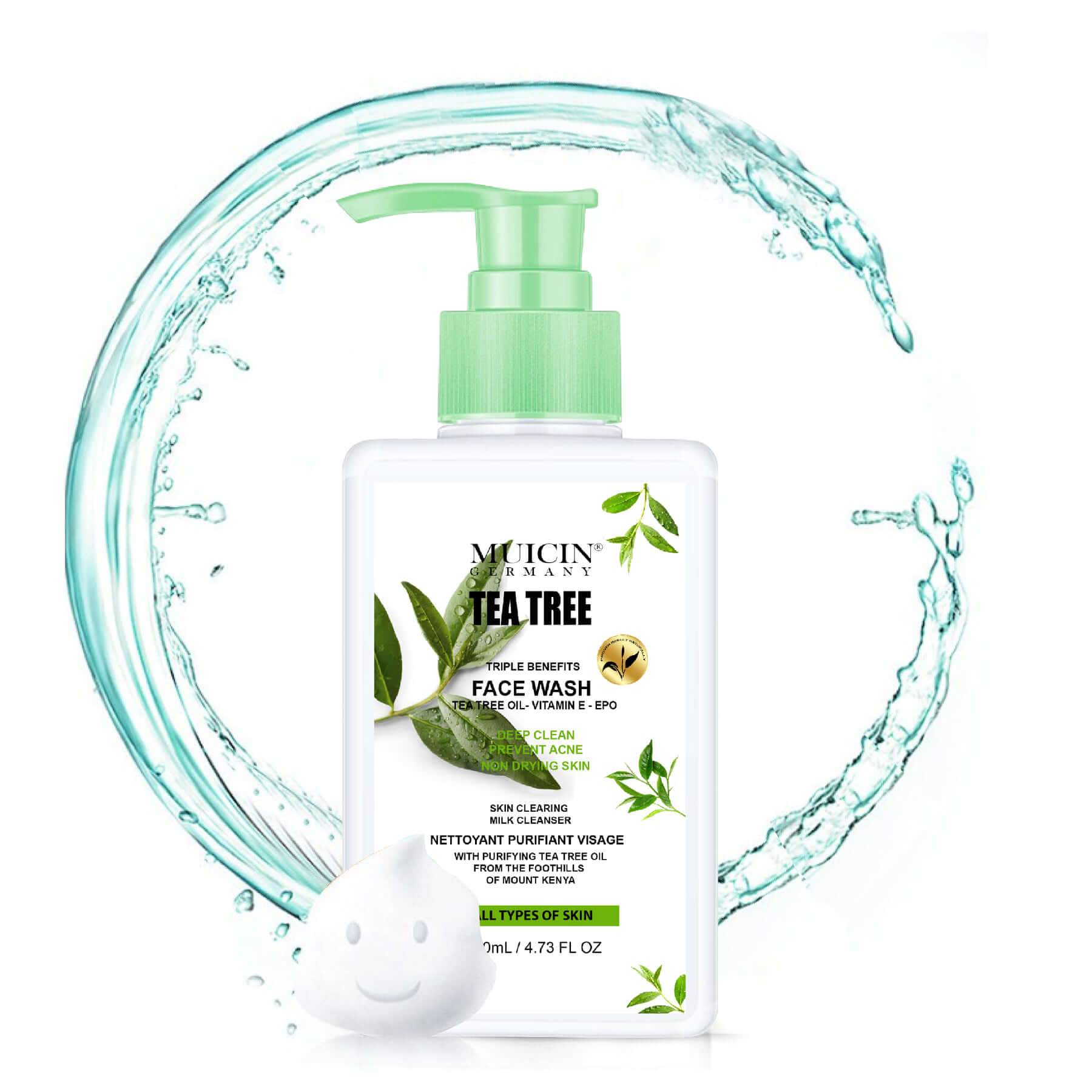 Buy  MUICIN - Tea Tree Face Wash - 120ml - at Best Price Online in Pakistan