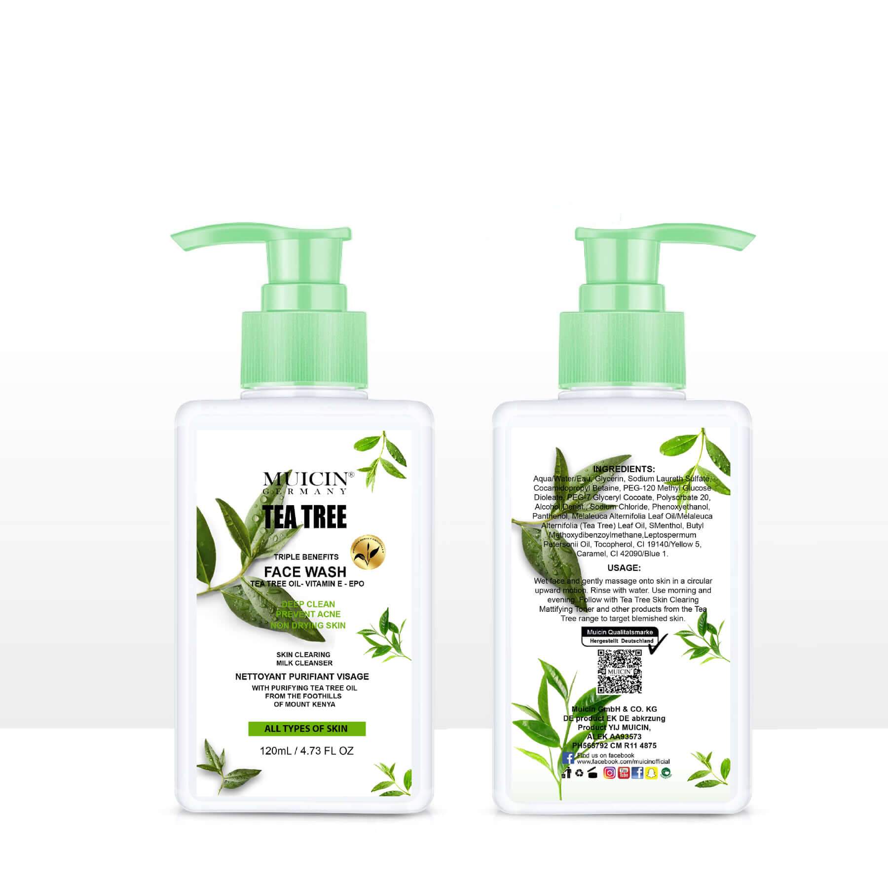 Buy  MUICIN - Tea Tree Face Wash - 120ml - at Best Price Online in Pakistan