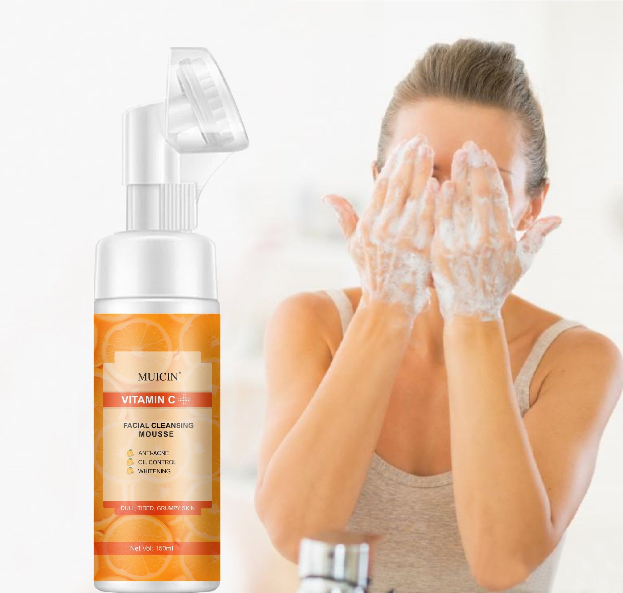 Buy  MUICIN - Vitamin C Bubble Foaming Facial Cleanser - 150ml - at Best Price Online in Pakistan