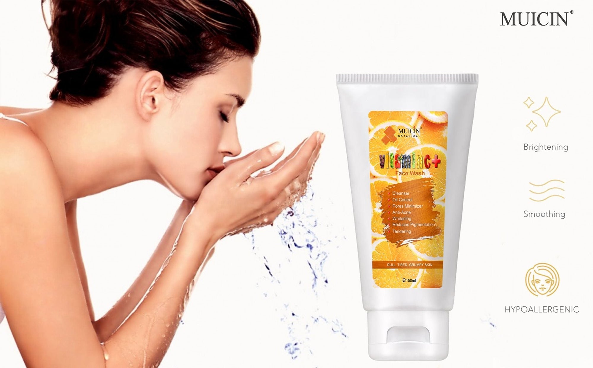 Buy  MUICIN - Vitamin C+ Face Wash - 150ml - at Best Price Online in Pakistan