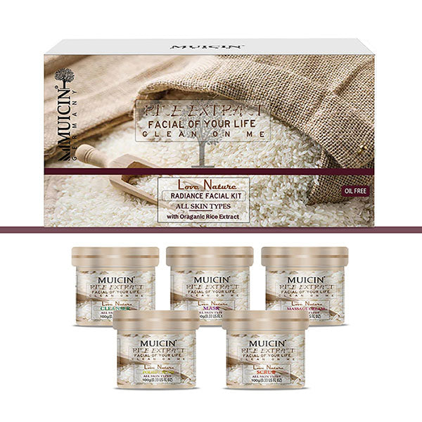 Buy  MUICIN - Rice Extract Radiant Facial Kit - 5 Steps - at Best Price Online in Pakistan