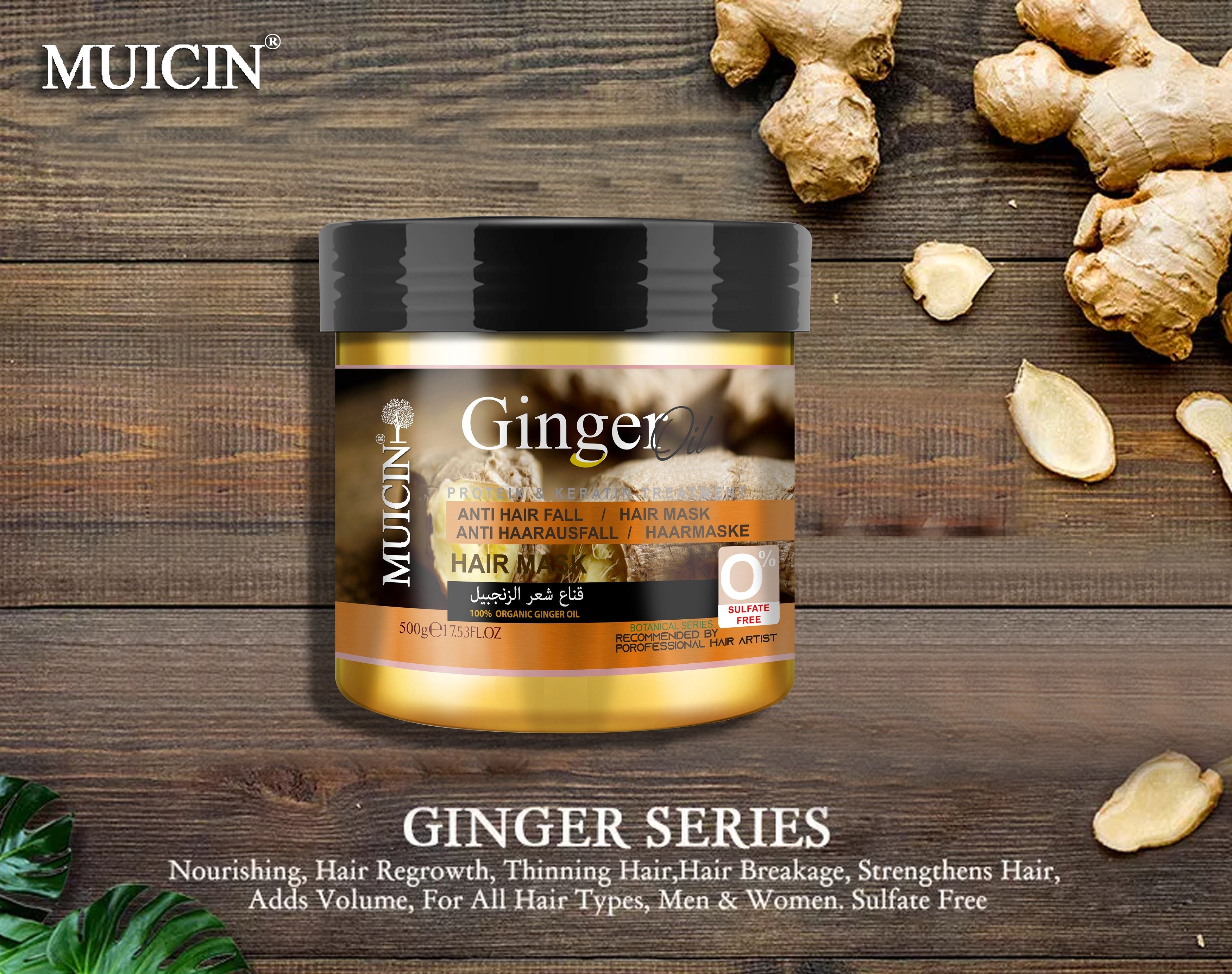 Buy  MUICIN - Ginger Hair Mask Anti Hair Fall - 500ml - at Best Price Online in Pakistan