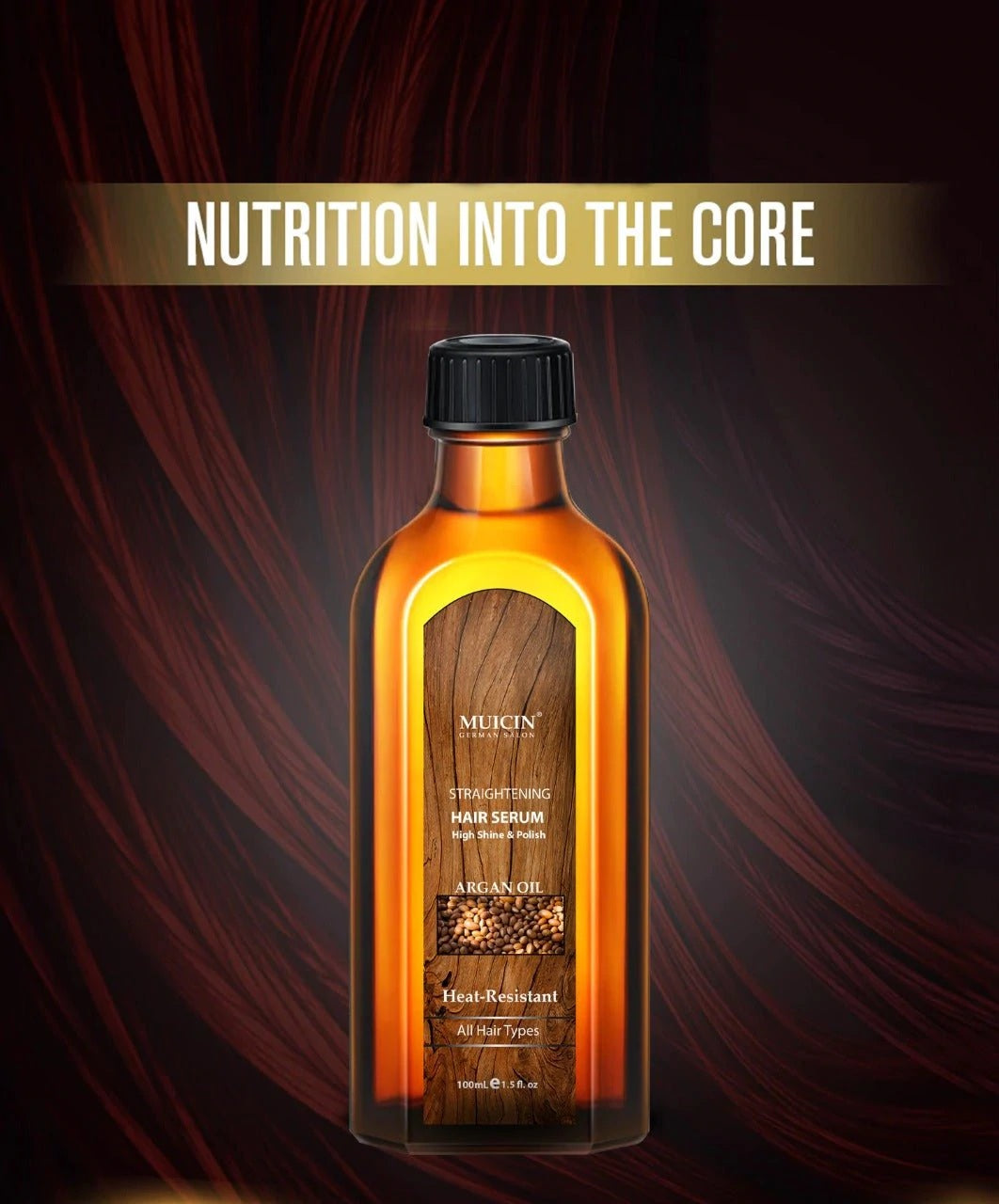 Argan oil for outlet hair straightening