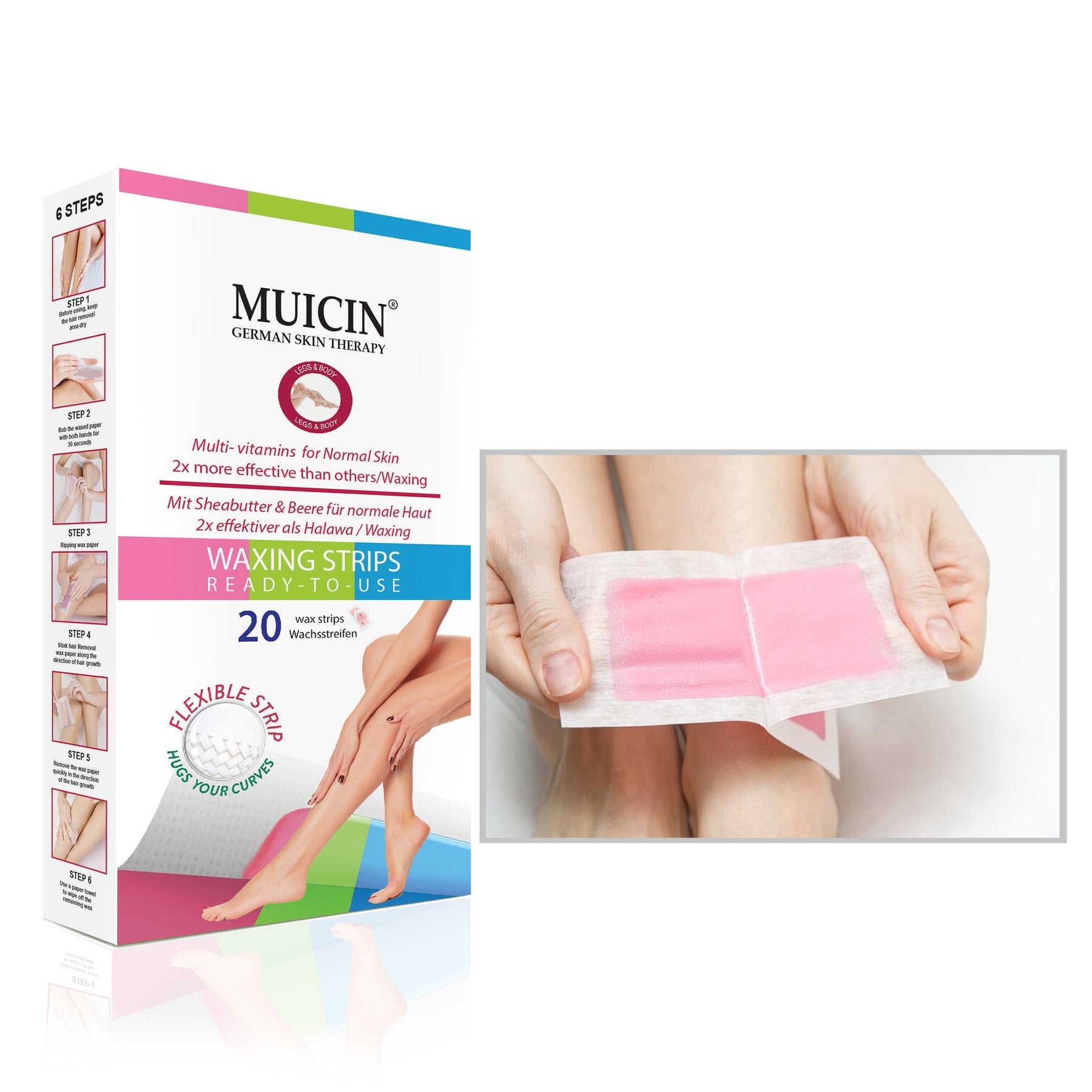 Buy  MUICIN - Hair Removal Wax Strips Pack - at Best Price Online in Pakistan