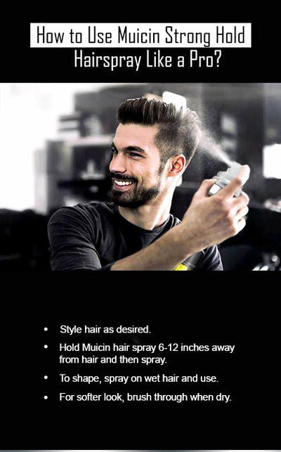 Buy  MUICIN - Strong Hold Hair Spray - 420ml - at Best Price Online in Pakistan