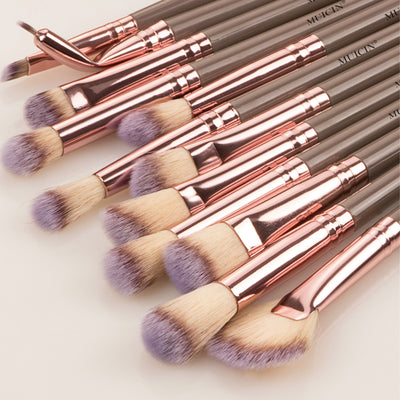Buy  MUICIN - 12 Pieces Complete Vegan Eyebrush Set With Pouch - at Best Price Online in Pakistan