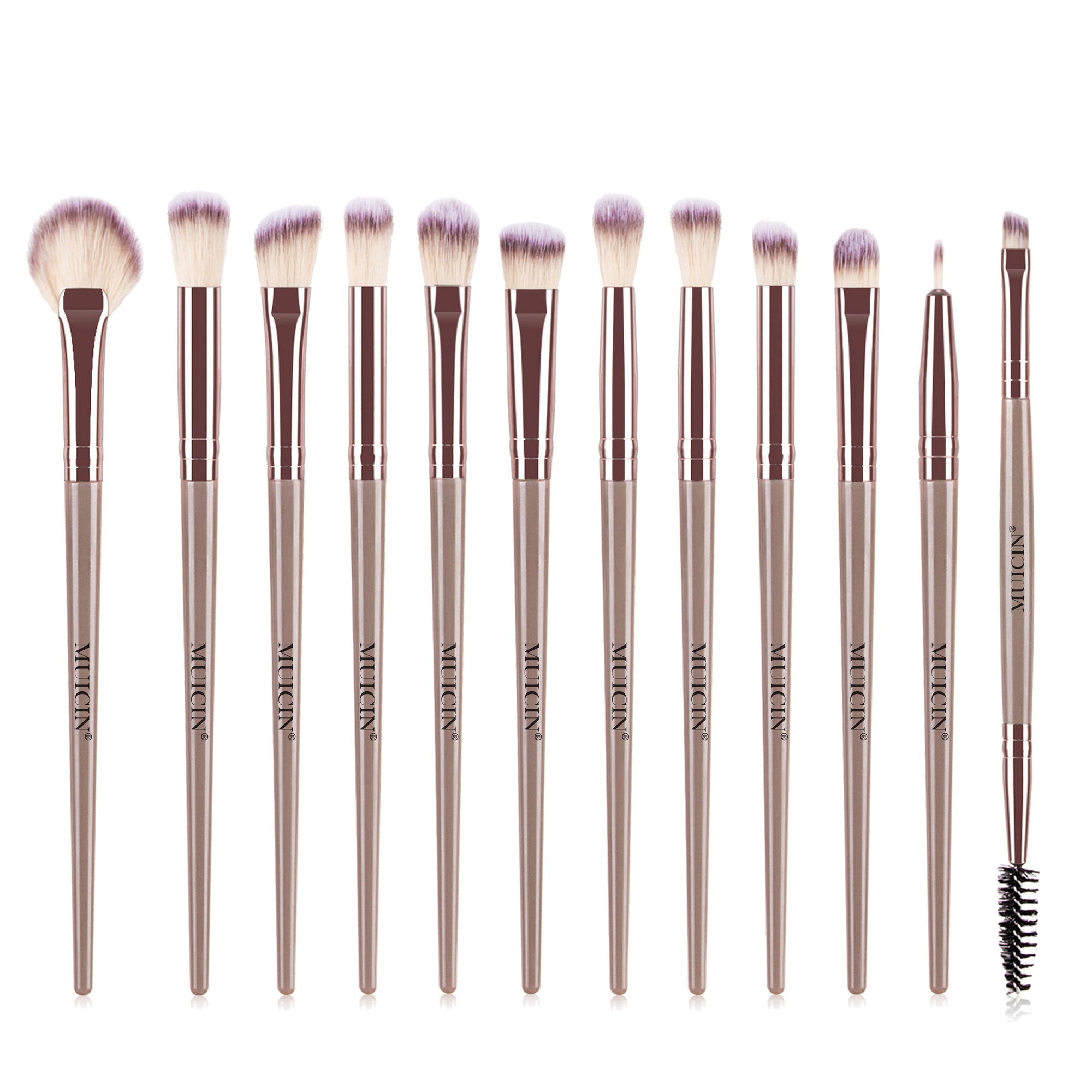 Buy  MUICIN - 12 Pieces Complete Vegan Eyebrush Set With Pouch - at Best Price Online in Pakistan