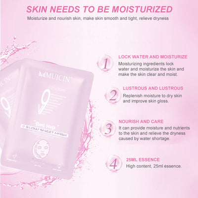 Buy  MUICIN - V9+ Facial Glow Hydrating Sheet Mask - at Best Price Online in Pakistan