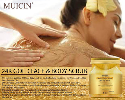 Buy  MUICIN - 24k Gold Exfoliating Face & Body Scrub - 500g - at Best Price Online in Pakistan