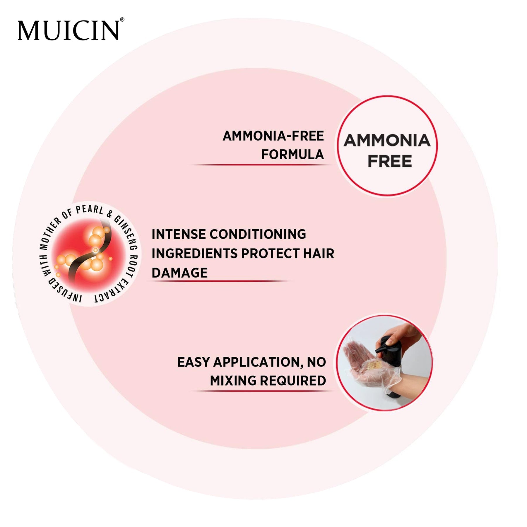 Buy  MUICIN - 5 in 1 Hair Color Shampoo With Ginger & Argan Oil - at Best Price Online in Pakistan