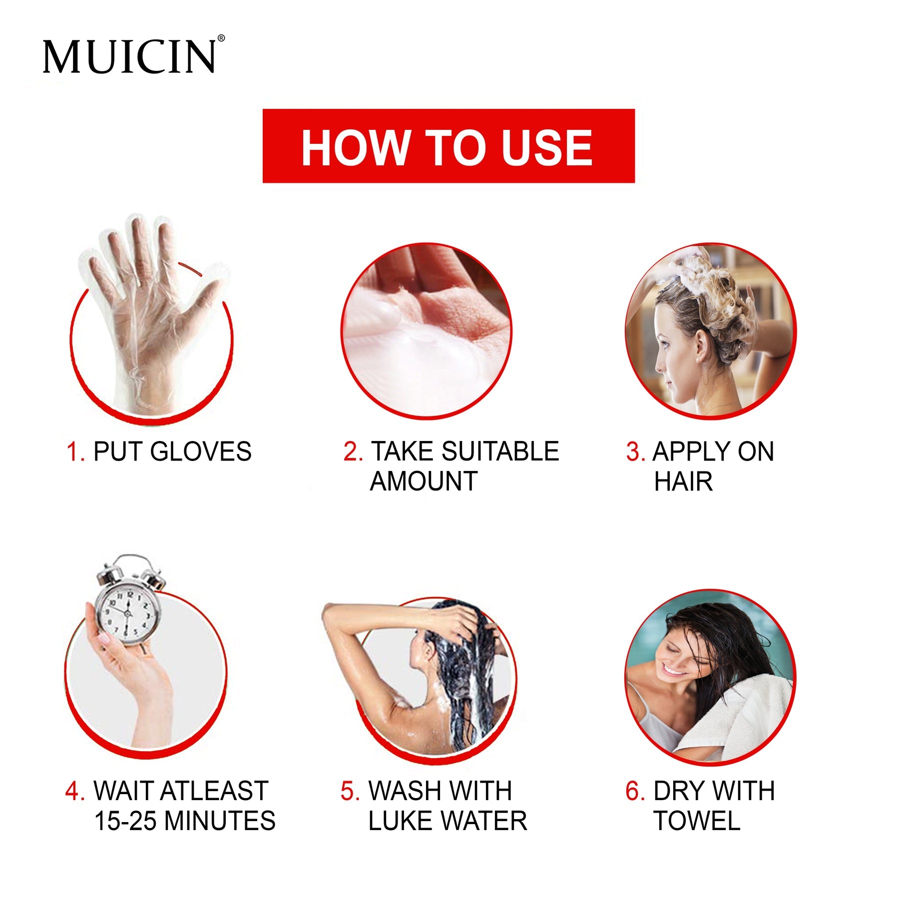 Buy  MUICIN - 5 in 1 Hair Color Shampoo With Ginger & Argan Oil - at Best Price Online in Pakistan