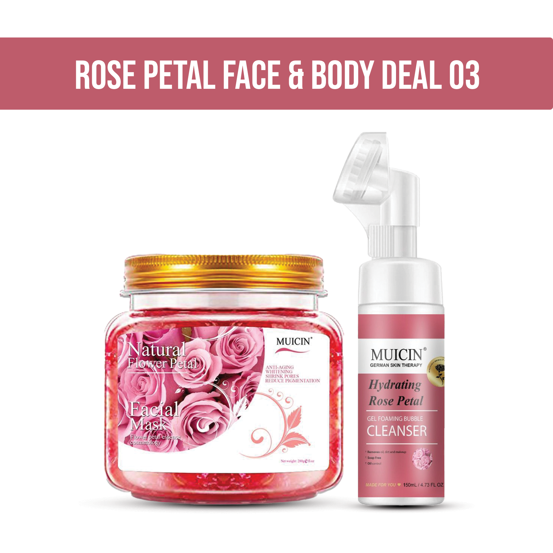 Buy  MUICIN - Rose Petal Face & Body Deal - 03 - at Best Price Online in Pakistan