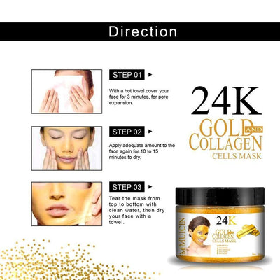 Buy  MUICIN - 24K Gold & Collagen Peel Off Mask - 300g - at Best Price Online in Pakistan