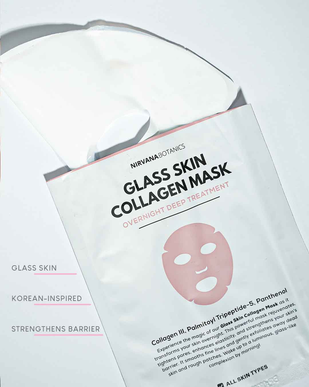 Buy  Nirvana Botanics Korean Glass Skin Collagen Mask! - at Best Price Online in Pakistan