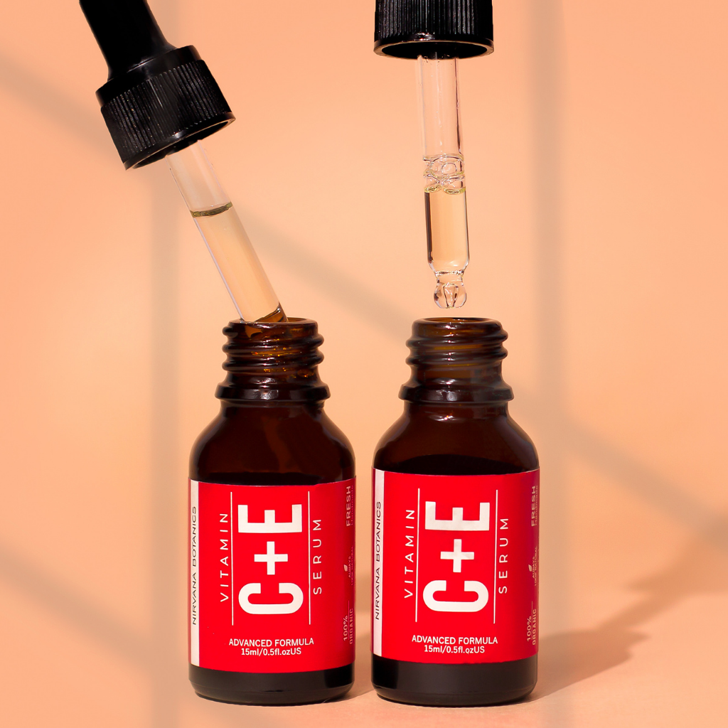 Buy Nirvana Botanics Vitamin C & E Serum Online in Pakistan Glow Beauty