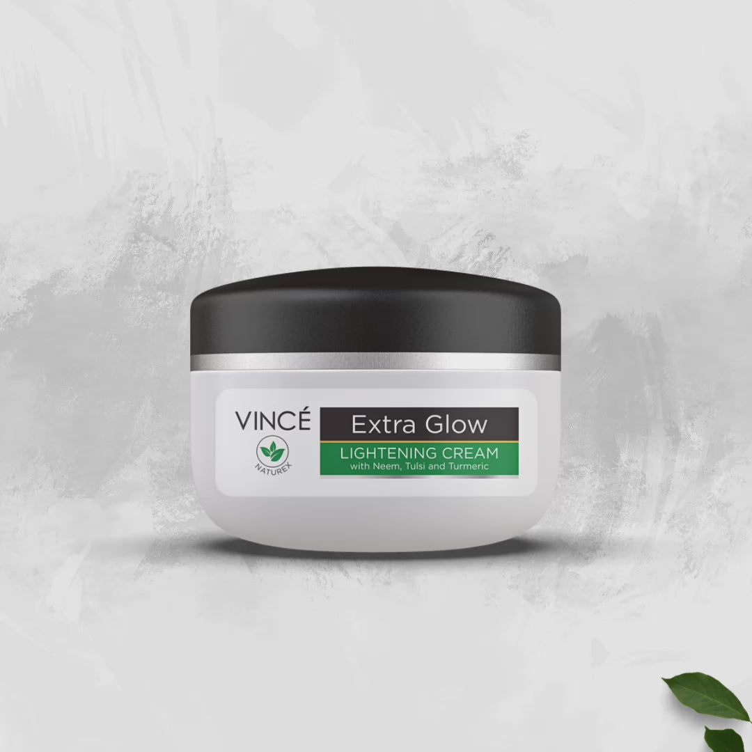 Vince Extra Glow Lightening Cream with Neem, Tulsi and Turmeric - 40g