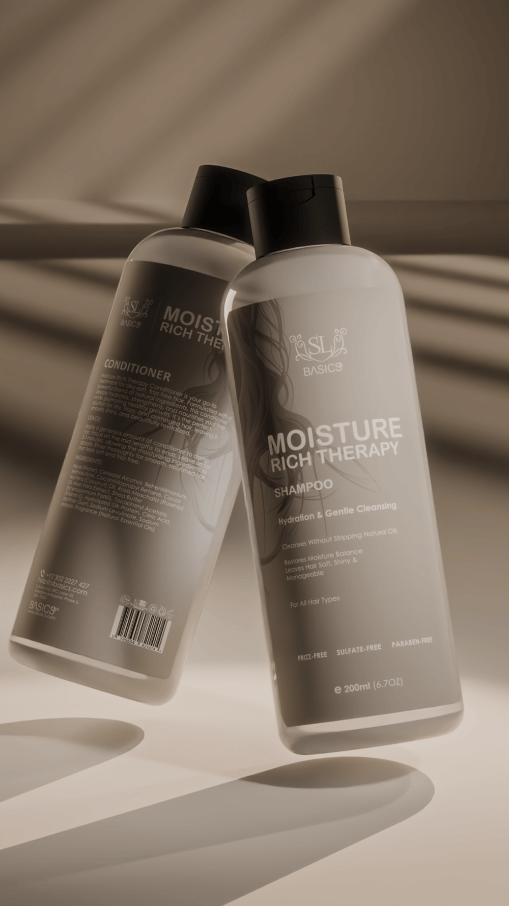 SL Basics Moisture Rich Therapy Shampoo - 200ml – Glow Beauty