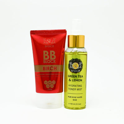 Buy  SL Basics Glow & Tone (BB Block + Toner) - Birch / Green Tea Lemon at Best Price Online in Pakistan
