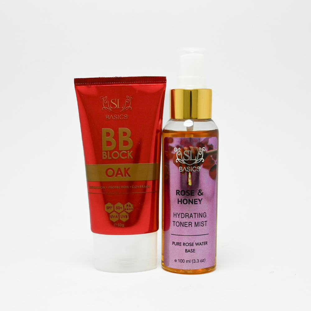Buy  SL Basics Glow & Tone (BB Block + Toner) - Oak / Honey Rose at Best Price Online in Pakistan