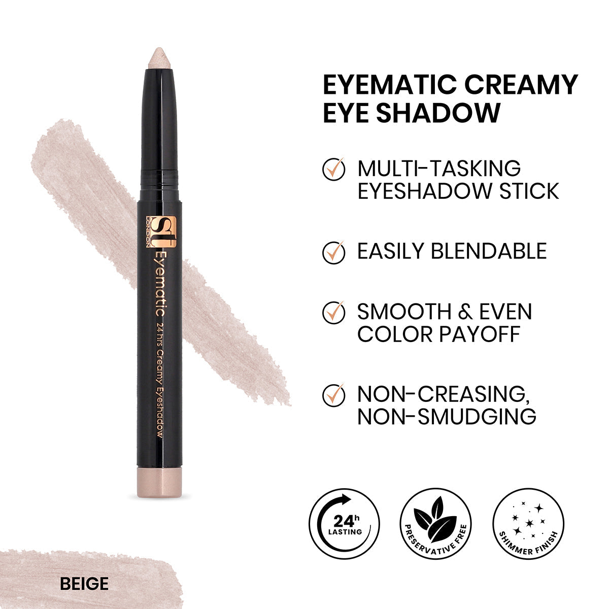 Buy  ST London - Eyematic Creamy Eye Shadow - Beige at Best Price Online in Pakistan