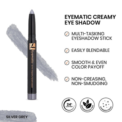 Buy  ST London - Eyematic Creamy Eye Shadow - Silver Grey at Best Price Online in Pakistan