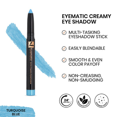 Buy  ST London - Eyematic Creamy Eye Shadow - Turquoise Blue at Best Price Online in Pakistan