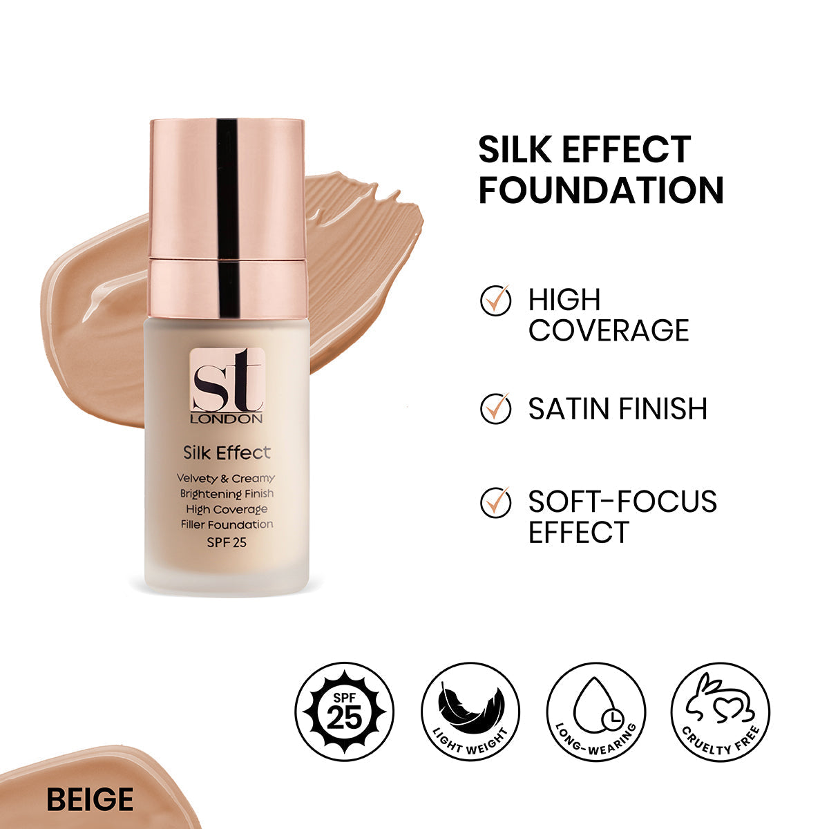 Buy  ST London Silk Effect Foundation - Beige at Best Price Online in Pakistan