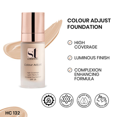 Buy  ST London Color Adjust High Coverage Foundation - Hc 132 at Best Price Online in Pakistan