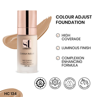Buy  ST London Color Adjust High Coverage Foundation - Hc 134 at Best Price Online in Pakistan