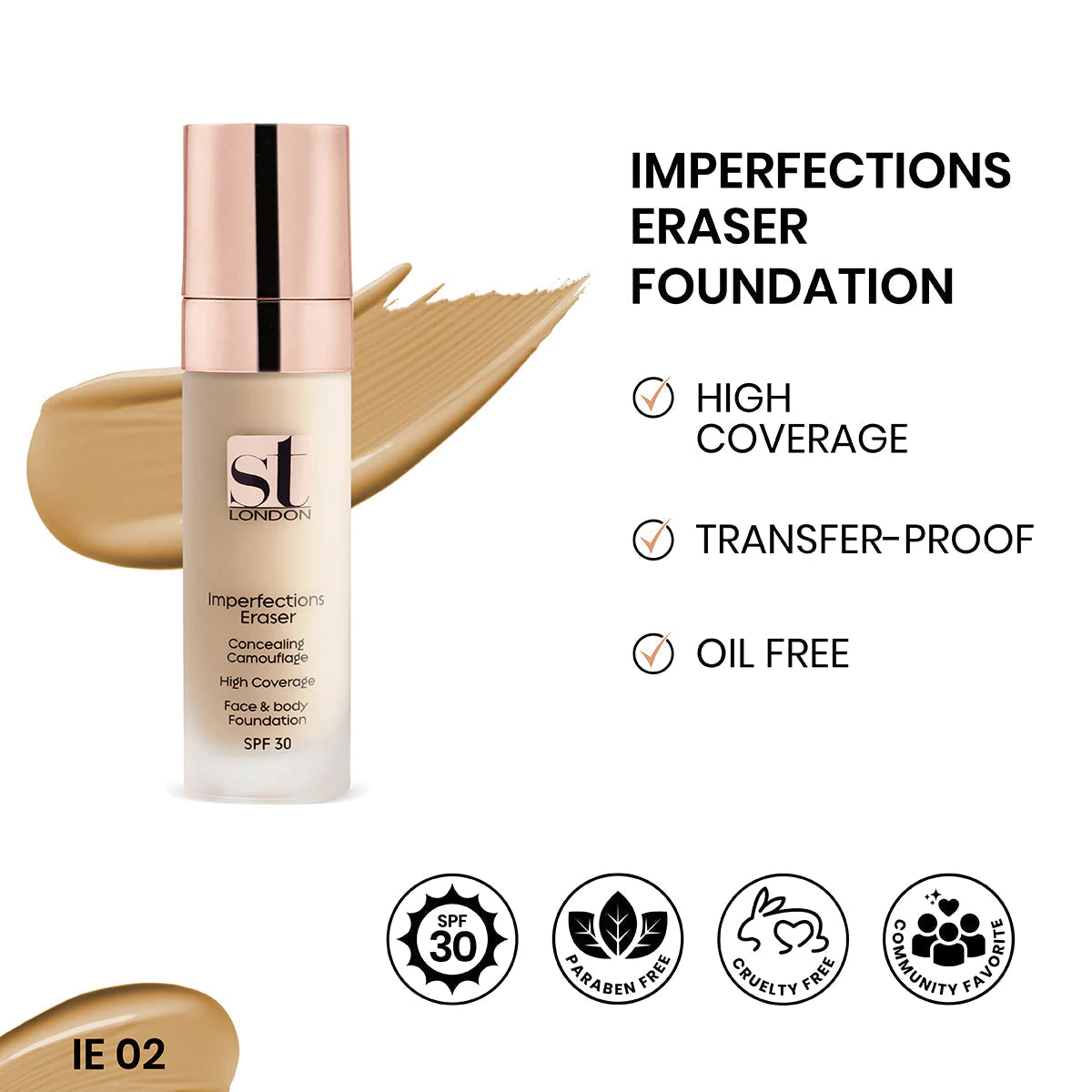 Buy  ST London Imperfection Eraser Foundation - IE 01 at Best Price Online in Pakistan