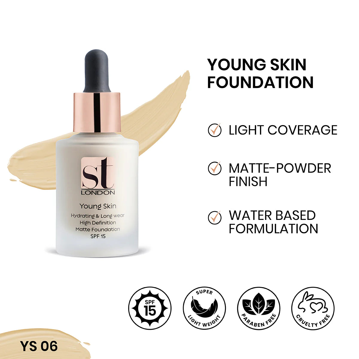 Buy  ST London - Youthful Young Skin Foundation - YS 06 at Best Price Online in Pakistan