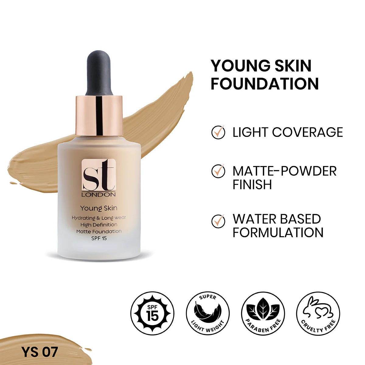 Buy  ST London - Youthful Young Skin Foundation - YS 07 at Best Price Online in Pakistan