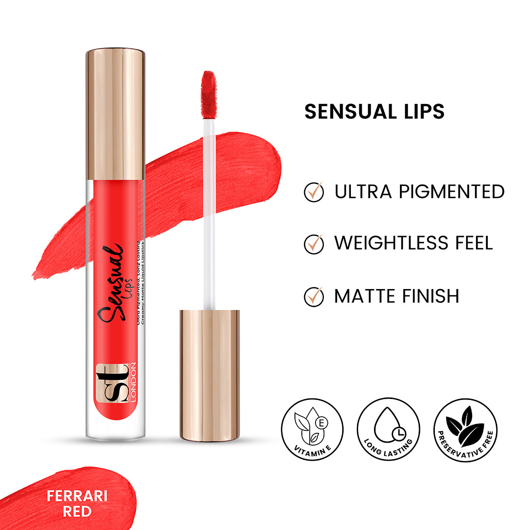 Buy  ST London - Sensual Lips - Ferrari Red at Best Price Online in Pakistan