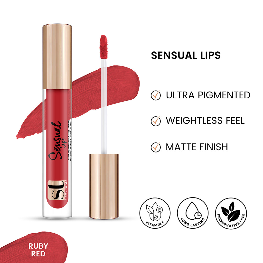 Buy  ST London - Sensual Lips - Ruby Red at Best Price Online in Pakistan