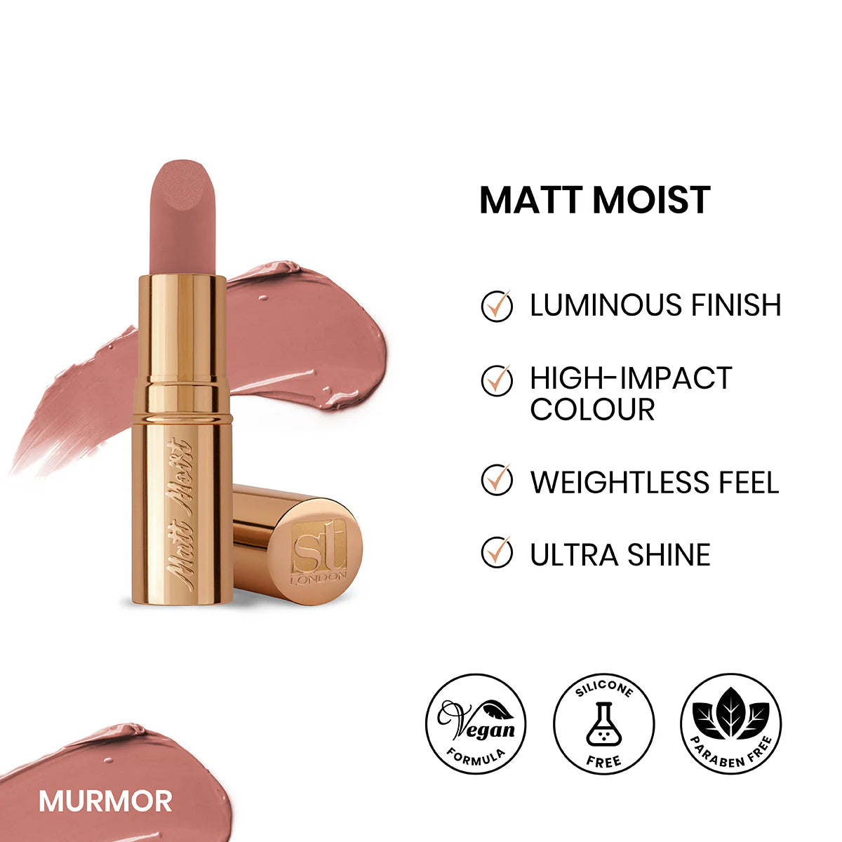 Buy  ST London - Matt Moist Long-Lasting Lipstick - Murmor at Best Price Online in Pakistan