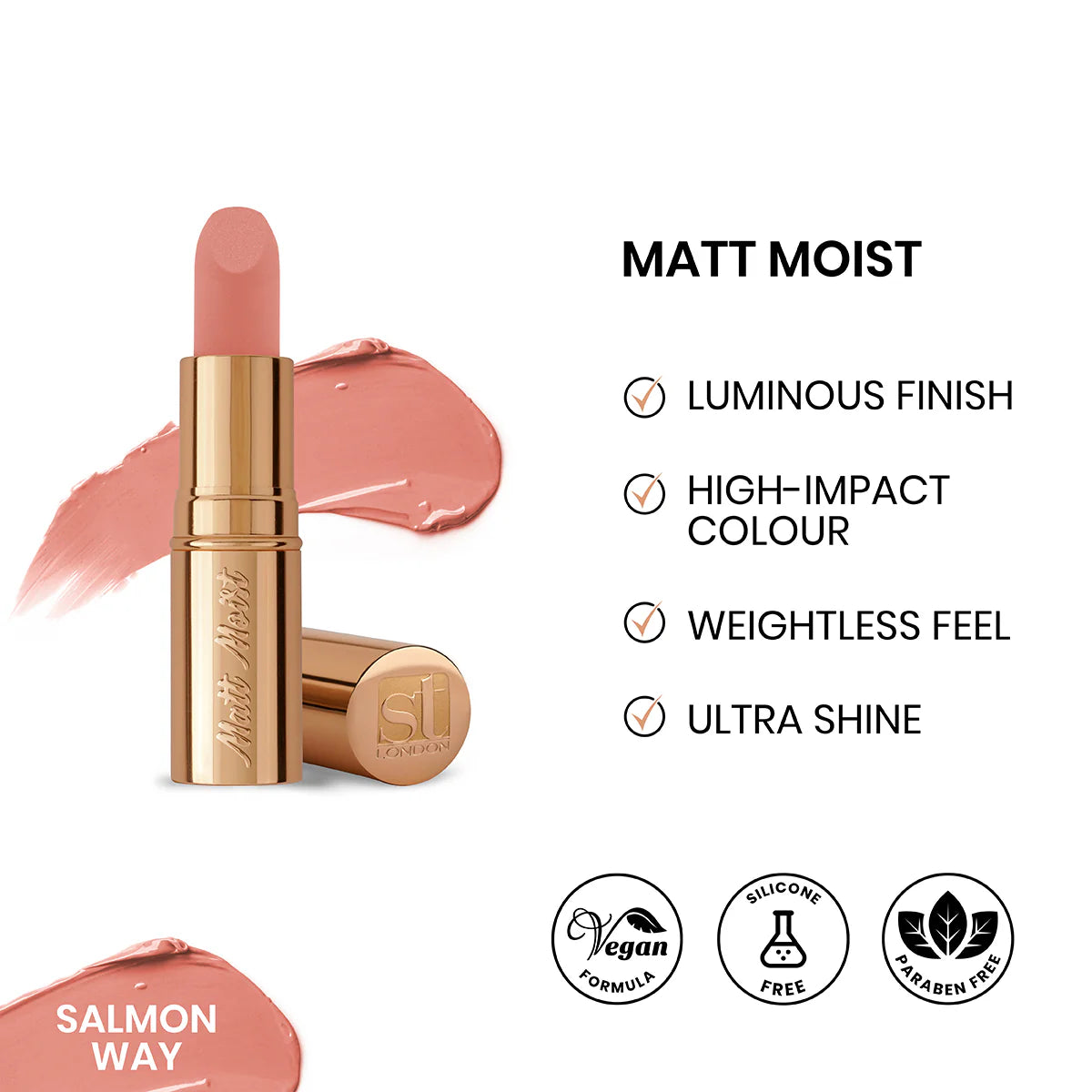 Buy  ST London - Matt Moist Long-Lasting Lipstick - Salmon Way at Best Price Online in Pakistan