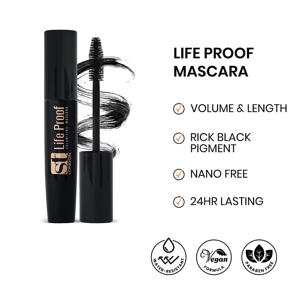 Buy  ST London Life Proof Volumizing Mascara - at Best Price Online in Pakistan