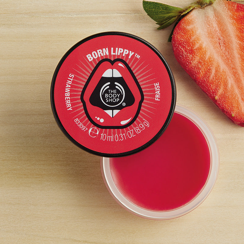 Buy  The Body Shop Born Lippy Lip Balm Pot - Strawberry, 10ml - at Best Price Online in Pakistan