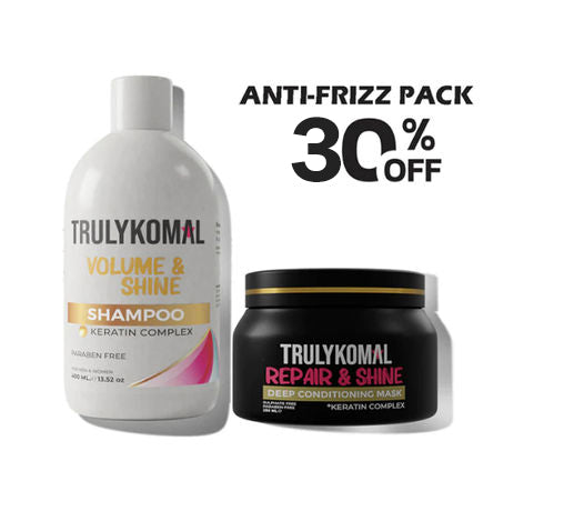 TrulyKomal Anti Frizz Pack (Keratin Shampoo & Hair Mask) - TrulyKomal by Komal Rizvi