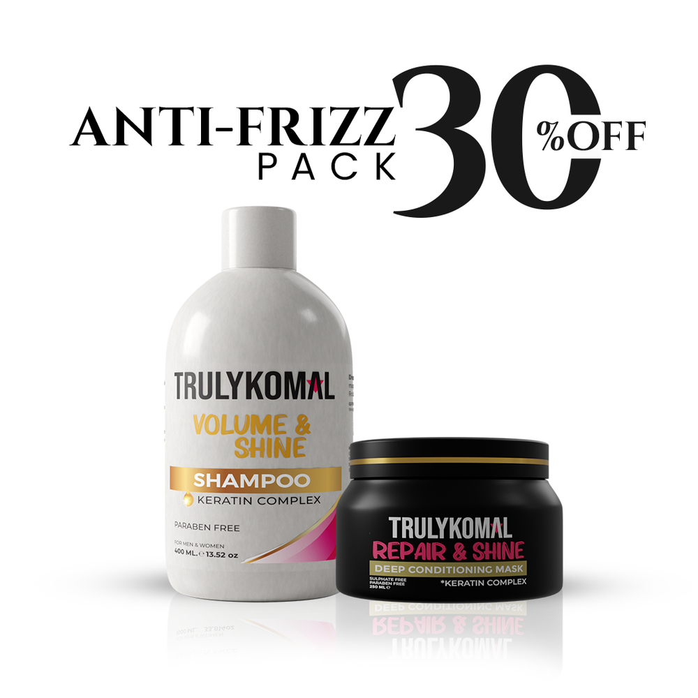 Buy  TrulyKomal Anti Frizz Pack (Keratin Shampoo &amp; Hair Mask) - at Best Price Online in Pakistan