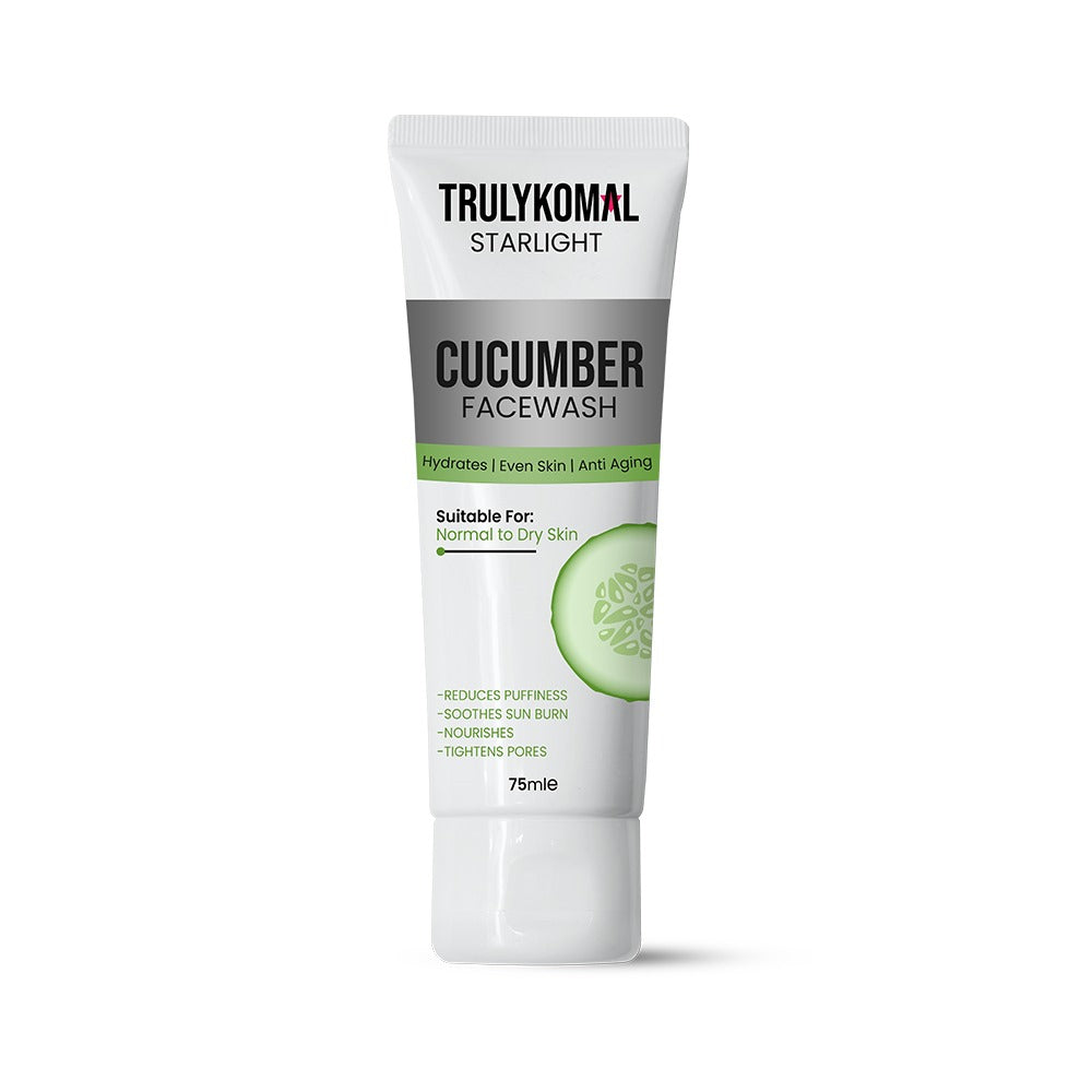 Buy  TrulyKomal Cucumber Face Wash - 75ml (All Skin Types) - at Best Price Online in Pakistan