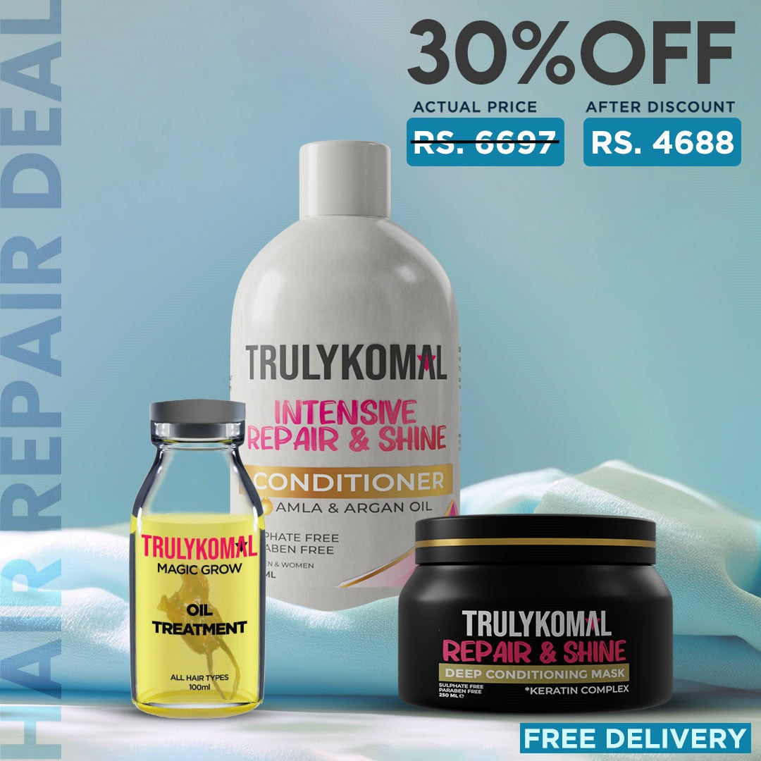 Buy  TrulyKomal Hair Conditioner, Hair Mask & Hair Oil | Hair Repair Deal - at Best Price Online in Pakistan