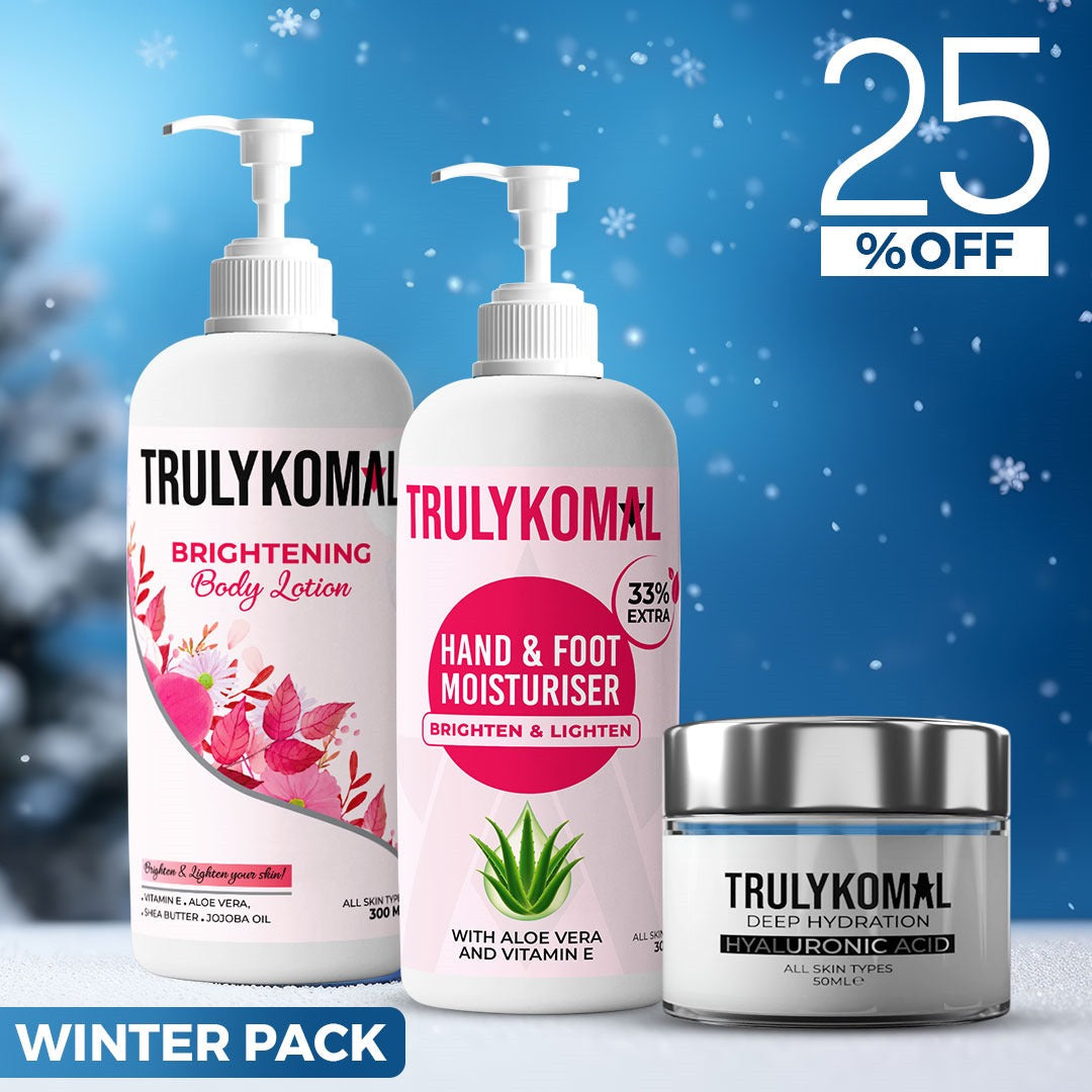 Buy  TrulyKomal Winter Pack - Deep Hydration & Hand and Foot Cream, Brightening Body Lotion - at Best Price Online in Pakistan