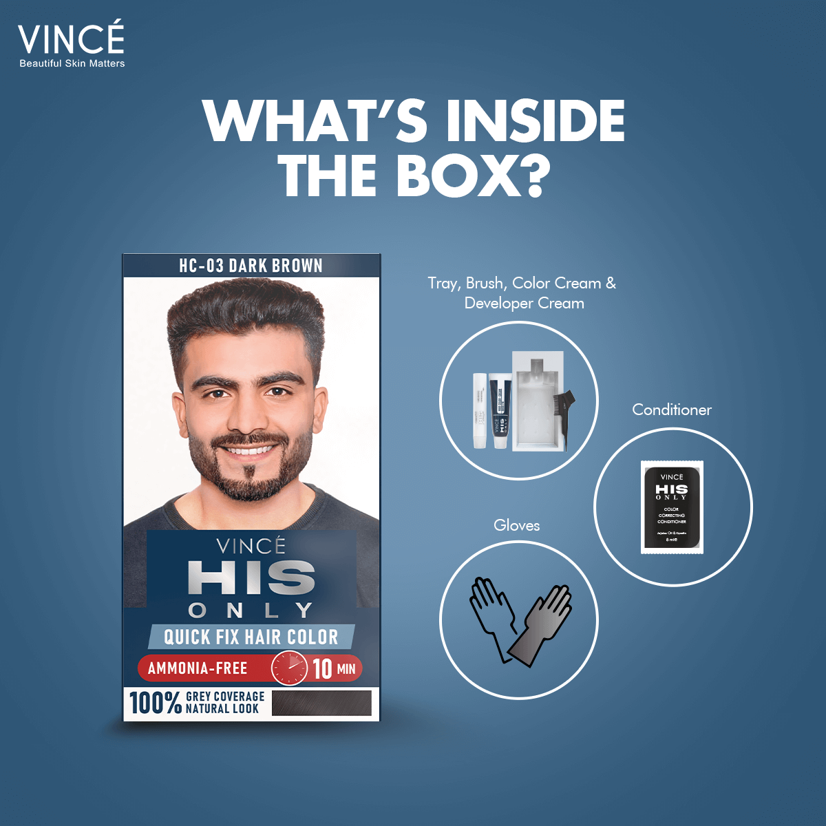 Buy  Vince His Only Men Hair Color - at Best Price Online in Pakistan